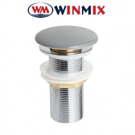 Донний клапан для умивальника Winmix POP-UP-09 1 1/4&#39;&#39; GRAY (кнопка) СLICK-СLACK, Польща