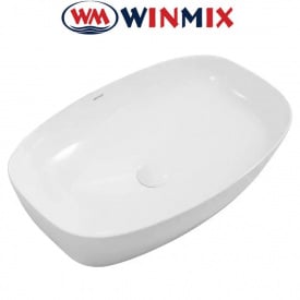 Раковина (умивальник) накладна Winmix Premium DIVERSE-0111 600*380*140mm (біла)