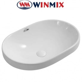 Раковина (умивальник) Winmix Premium ELLIPSE-1601 600*400*190mm (біла)