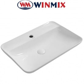 Раковина (умивальник) накладний Winmix Premium BEVEL-0203 600*405*120mm (біла)