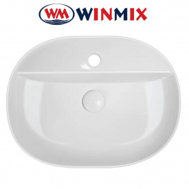 Раковина (умивальник) накладна Winmix Premium ELLIPSE-0203 510*375*120mm (біла)