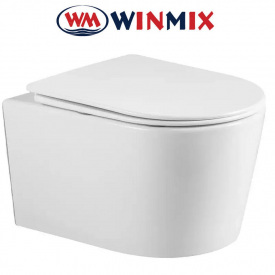 Унітаз підвісний Winmix BEVEL 0302-T3 520*360*365mm, система змиву TORNADO 3.0