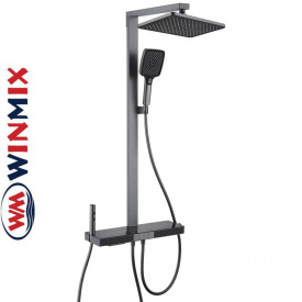 Душова колона з термостатичним змішувачем (4 режими) Winmix Premium Next 009-J Graphite, Польща