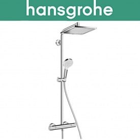 Душова система з термостатом Hansgrohe (art 27271000) Crometta E 240 1jet Showerpipe, Хром