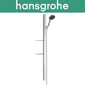Душовий набір зі стійкою Hansgrohe (art 27673000) з мильницею Rainfinity 130 3jet 150 см, Хром