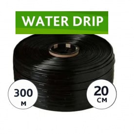 Стрічка емітерна для краплинного поливу WaterDrip 20 см (300м) 0,2мм, Корея