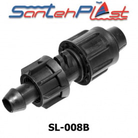 Стартер для крапельної стрічки з підтиском DN17 (МП 17) Арт. SL-008B Black (чорний)