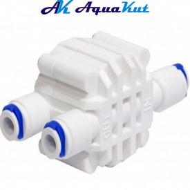 Клапан відсічний триходовий Aquakut 1/4"QC х 4 QCSV-1.