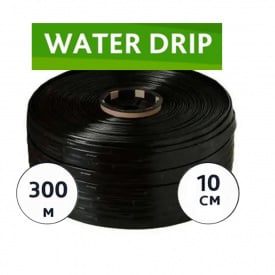 Стрічка емітерна для краплинного поливу WaterDrip 10 см (300м) 0,2мм, Корея