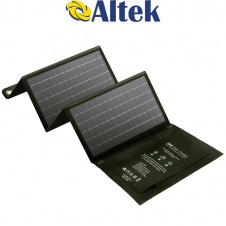 Портативна розкладна сонячна панель ALTEK ALT-28, чорна
