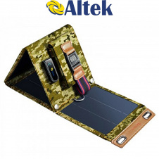 Портативна розкладна сонячна панель ALTEK ALT-14, чорна