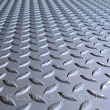 Лист нержавеющий рифленый 3х1250х2500мм AISI 304