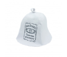 Банная шапка Luxyart Jack Daniels искусственный фетр Оne size Белый (LA-759)
