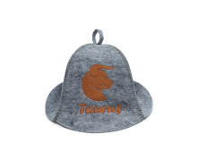 Шапка банная Luxyart Зодиак Телец One Size Серый (XL-112)