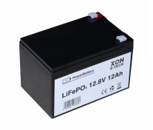 Аккумулятор LiFePO4 XON PowerBattery 12.8V 12Ah Черный (XBLFPW12012B 3107)