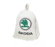 Банная шапка Luxyart Skoda One Size белый LR-956