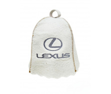 Банная шапка Luxyart Lexus One Size белый LR-961