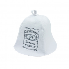 Банная шапка Luxyart Jack Daniels искусственный фетр Оne size Белый (LA-759)