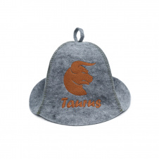 Шапка банная Luxyart Зодиак Телец One Size Серый (XL-112)
