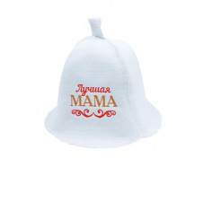 Банная шапка Luxyart Лучшая мама One Size белый LA-889