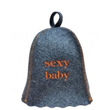 Банная шапка Luxyart One Size Sexy baby натуральный войлок Серый (LA-871)