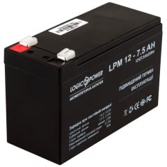 Аккумулятор свинцово-кислотный LogicPower AGM LPM 12 - 7.5 AH Миколаїв