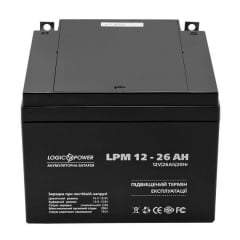 Аккумулятор свинцово-кислотный LogicPower AGM LPM 12 - 26 AH Полтава