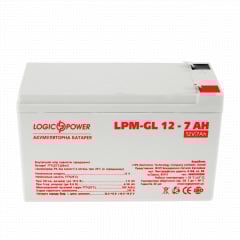 Аккумулятор гелевый LogicPower LPM-GL 12 - 7 AH Київ
