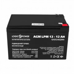 Аккумулятор свинцово-кислотный LogicPower AGM LPM 12 - 12 AH Обухів