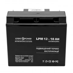 Аккумулятор свинцово-кислотный LogicPower AGM LPM 12 - 18 AH Черновцы
