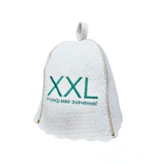 Банная шапка Luxyart One Size XXL розмір має значення натуральный войлок Белый (LA-892) Костопіль