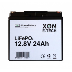 Аккумулятор LiFePO4 XON PowerBattery 12.8V 24Ah Черный (XBLFPW12024B 3121) Київ