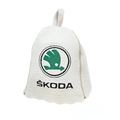Банная шапка Luxyart Skoda One Size белый LR-956 Ровно
