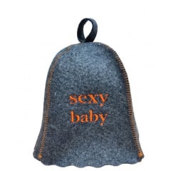 Банная шапка Luxyart One Size Sexy baby натуральный войлок Серый (LA-871) Ровно