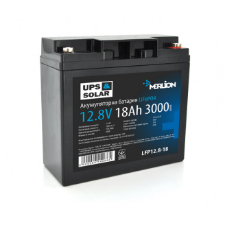 Аккумуляторная батарея Merlion LiFePO4 12.8V 18AH для ИБП