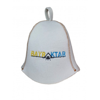 Банная шапка Luxyart One Size Bayraktar искусственный фетр Белый (LA-881)