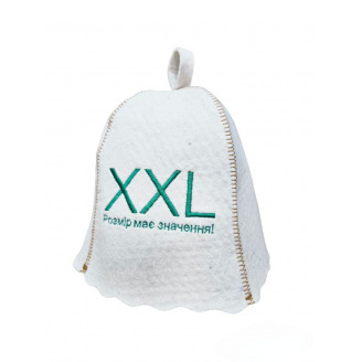 Банная шапка Luxyart One Size XXL розмір має значення натуральный войлок Белый (LA-892)