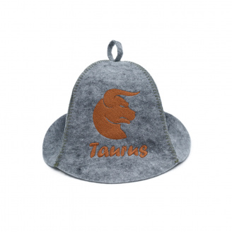 Шапка банная Luxyart Зодиак Телец One Size Серый (XL-112)