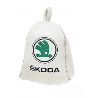 Банная шапка Luxyart Skoda One Size белый LR-956