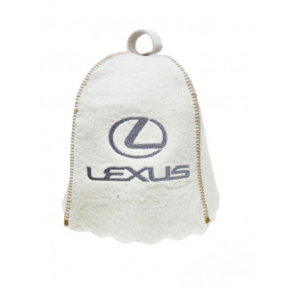 Банная шапка Luxyart Lexus One Size белый LR-961