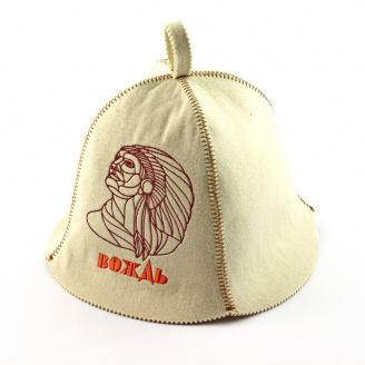 Банная шапка Luxyart Вождь One Size белый LС-61