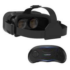 Очки-шлем виртуальной реальности с джостиком Shinecon VR SC-G10 Shinecon SC-B01 Black Житомир