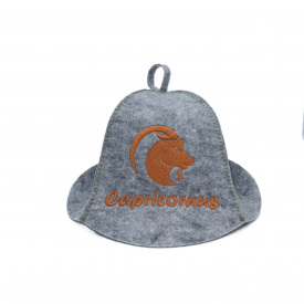 Шапка банная Luxyart Зодиак Козерог One Size Серый (XL-101)