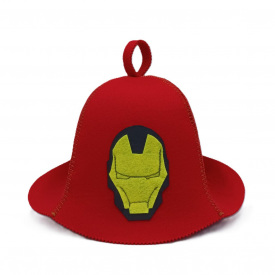 Банная шапка Luxyart Iron Man Красный (XL-461)