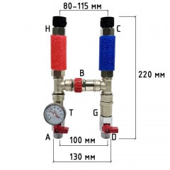 Группа подключения водонагревателя Kvant Labaratory BS 1/2" Сумы