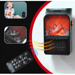 Камин-обогреватель Flame Heater 1000 Вт Черный (2104618715) Нікополь