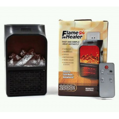 Камин-обогреватель Flame Heater 1000 Вт Черный (2104618715) Нікополь
