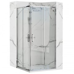 Душова кабіна кутова Rea Punto 80x80 хром (REA-K0863) Київ