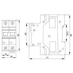 Устройство защиты от перепадов напряжения Lightwell LD-40 2P 1000V (301039) Киев