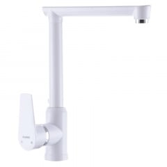 Смеситель для кухни PLAMIX Mario-017 White (PM0608) Лубны